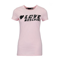 莫斯奇诺 LOVE MOSCHINO 粉色圆领套头短袖T恤 W 4 F73 58 E 1698 L91 40 女款