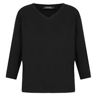 麦丝玛拉 S MAXMARA 20秋冬 女士SPOLETO系列黑色混纺针织V领套头衫 SPOLETO 003 M