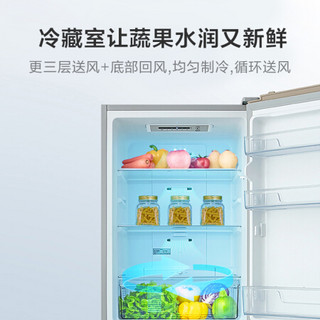 美的(Midea)236升双开门风冷无霜冰箱 BCD-236WM(E)+美的(Midea)10公斤变频除螨洗烘一体滚筒洗衣机MD100A5