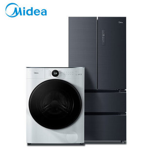 美的(Midea)10kg直驱洗烘一体洗衣机+508升19分钟急速净味除菌多门电冰箱MD100CQ7PRO+BCD-508WTPZM€