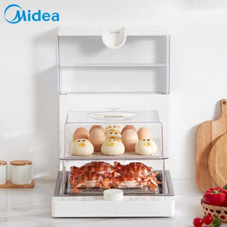 美的（Midea）折叠电蒸锅多功能家用海鲜蒸箱电蒸笼料理机蒸汽笼大小容量多层台式家用ZG2626P171