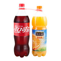 可口可乐 Coca-Cola 汽水+美汁源 果粒橙 1.25L*2