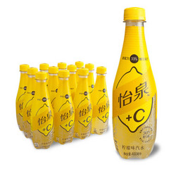 Schweppes 怡泉 +C碳酸饮料柠檬味汽水  400ml*12瓶整箱