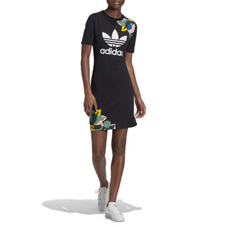 阿迪达斯 ADIDAS 三叶草 女子 TEE DRESS 运动 连衣裙 GC6829 M码