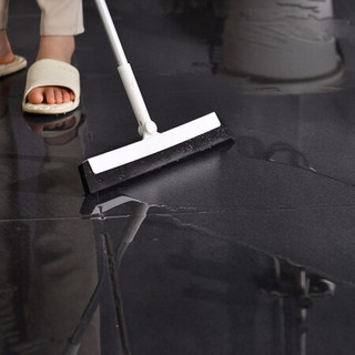百露 弹力净扫把刮地板刮水器海绵魔术地刮卫生间扫水不粘毛扫帚 可伸缩刮力扫把