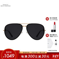 丹尼尔惠灵顿（DanielWellington）DW太阳镜男女同款墨镜经典情侣飞行员眼镜阻隔紫外线S码 DW00900003