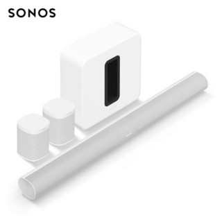 SONOS Arc+SUB+One×2 家庭影院 环绕音箱5.1声道 家庭影院 电视音箱套装 后环绕标准版（白色）