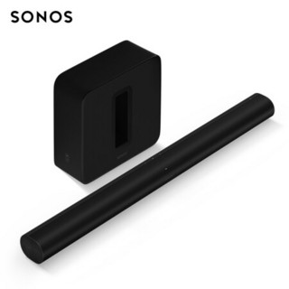 SONOS Arc+SUB 小户型家庭影院 环绕音箱3.1声道 家庭影院 电视音箱套装（黑色）
