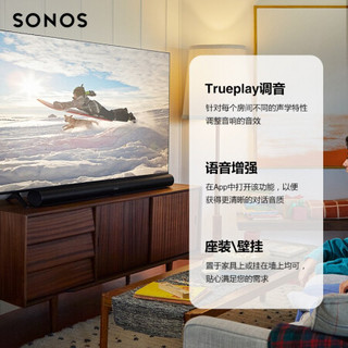 SONOS Arc+SUB+PLAY:5×2 环绕音箱5.1声道 家庭影院 电视音箱套装 后环绕豪华版（黑色）