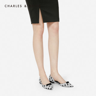 CHARLES＆KEITH低帮鞋SL1-70900005立体花朵饰女士尖头低跟鞋 综合色Multi 37