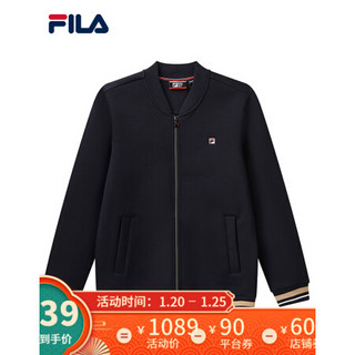 FILA X 3.1 Phillip Lim 斐乐 男士针织上衣2021年春季新款长袖休闲运动外套 传奇蓝-NV 185/104A/XXL