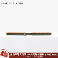 CHARLES&KEITH2021春季CK4-42250238金属扣装饰双面双色多用士腰带 Olive橄榄绿色 S
