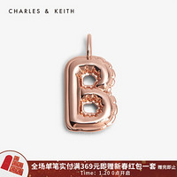 CHARLES & KEITH CHARLES＆KEITH2021春新品CK5-72120241-A-M情人节个性字母吊坠挂坠 B Rose Gold玫瑰金色