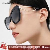 CharlesKeith秋季新品CK3-71280420女士欧美时尚猫眼太阳眼镜 Black黑色