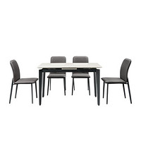 CHEERS 芝华仕 PT024 可伸缩餐桌 深灰色 一桌四椅