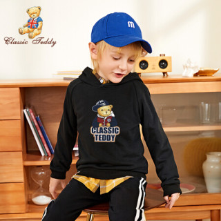 精典泰迪classicteddy童装男童卫衣男孩连帽长袖秋装宝宝连帽衣服2020