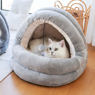 Dr.Bio蒙古包猫窝狗窝冬季保暖猫屋封闭式猫垫子猫玩具小型犬宠物用品 凉席垫子