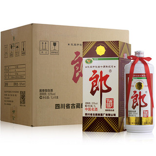 LANGJIU 郎酒 郎牌郎酒 改革开放40周年纪念 53%vol 酱香型白酒 1000ml*6瓶 整箱装