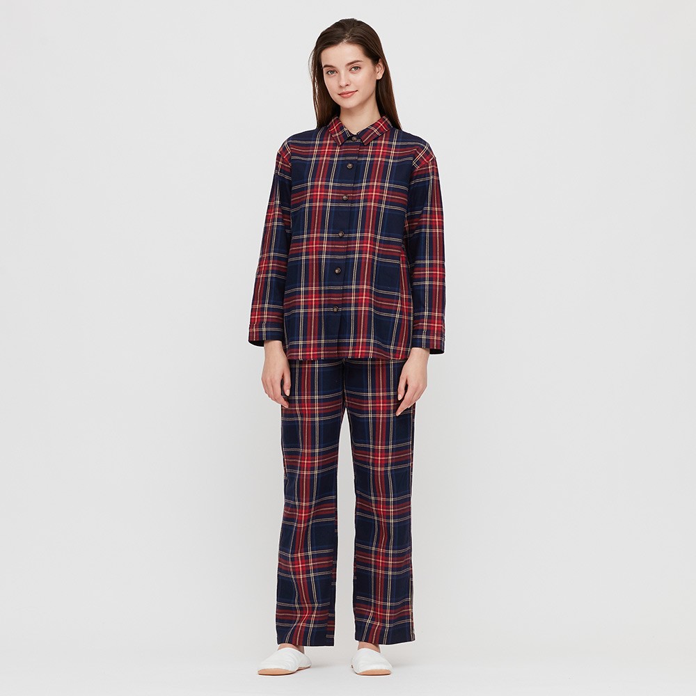 uniqlo优衣库428599女士家居法兰绒睡衣