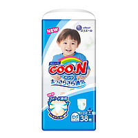 大王 GOO.N 加大号拉拉裤 尿不湿 XL38片 男 *4件