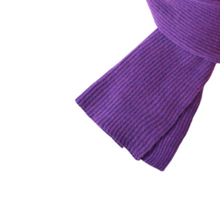 CACUSS 男女款包芯纱围巾 W0312CA 亮丝款 虹彩紫 175*25cm