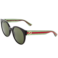 GUCCI 古驰 女士太阳镜 Black/Green 65mm