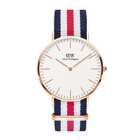 Daniel Wellington 丹尼尔惠灵顿DW手表 男40mm 尼龙表带男士石英表