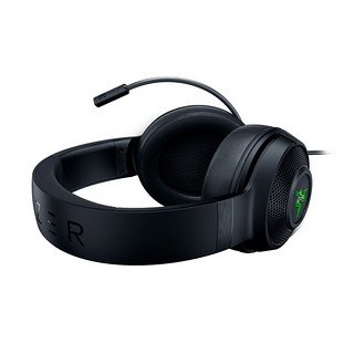 RAZER 雷蛇 北海巨妖标准版X USB版 耳罩式头戴式有线耳机 黑色 USB口