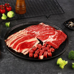 BRIME CUT 谷饲原切牛肉全家福套餐1288g+盐池滩羊180天羔羊骨肉汤包500g(可选) +凑单品