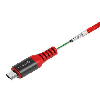 奥睿科(ORICO)安卓数据线 手机充电器线 Micro USB电源线转接头通用小米vivo华为oppo三星手机1米 MTK 红色