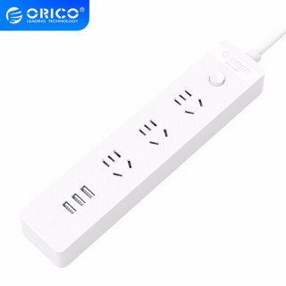 奥睿科(ORICO)USB插座/排插/插线板/接线板/拖线板 总控开关儿童保护门NKO-3A3U线长1.8米