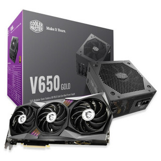 微星 魔龙 RTX 3060Ti GAMING X TRIO 8G+酷冷至尊 金牌 650W 电源套装