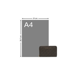 MICHAEL KORS 迈克·科尔斯 JET SET系列PVC棕色钱包 32F9GJ6D0B BRN ACORN