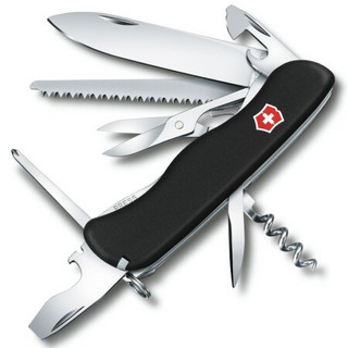 VICTORINOX 维氏 瑞士军刀侦察兵14项功能水果刀多功能刀折叠刀黑色0.8513.3