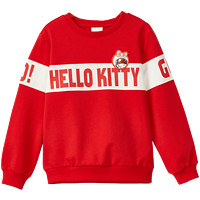 Hello Kitty 凯蒂猫 K071021 女童卫衣 中国红色 110cm