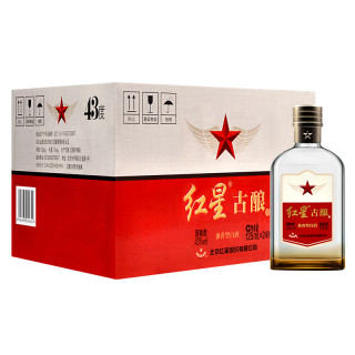 红星古酿43vol兼香型白酒125ml24瓶整箱装