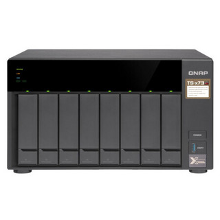 QNAP 威联通 TS-873 8盘位 NAS存储（RX-421BD、8GB、16TB*8硬盘）