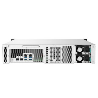 威联通（QNAP）TS-832PXU-RP-4G四核CPU双电源机架8盘位NAS磁盘阵列网络存储器私有云（含硬盘16T*8=128T）