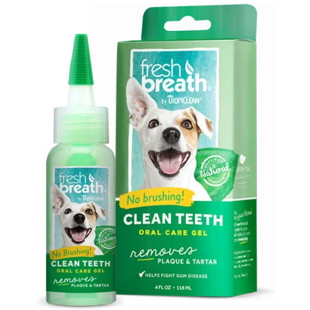 Tropiclean 多美洁 犬用洁齿水除口臭预防牙结石 狗狗漱口水 洁齿凝露118ml