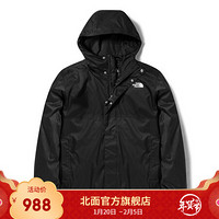 TheNorthFace北面冲锋衣男户外防水透气上新|5B43 JK3/黑色 S