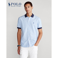 Ralph Lauren/拉夫劳伦男装 2020年秋季经典版型牛津布Polo领衬衫12458 999-蓝色 S