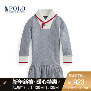 Ralph Lauren/拉夫劳伦女童 2020年秋季混纺毛圈布青果领连衣裙34476 100-多色 5