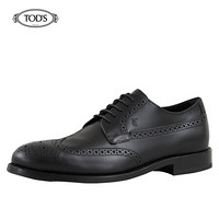 托德斯 TOD'S 2020秋冬新品男鞋 男士新款镂空印花牛皮系带鞋 黑色 43