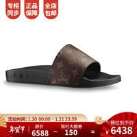 孔雀翎LV路易威登男鞋拖鞋Monogram橡胶精准鞋垫弹力外底设计 1A3PSB 9