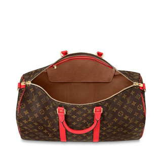 LOUIS VUITTON 路易威登 Keepall Bandoulière系列 旅行袋 M44740 罂粟红 50