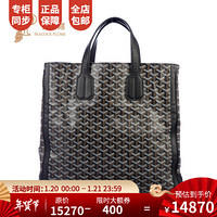 孔雀翎Goyard/高雅德2020新款女包戈雅时尚经典双手柄手提包 黑色