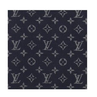 路易威登LV男士围巾披肩风格Monogram Denim围巾双面配色冬日造型百搭礼物M76245