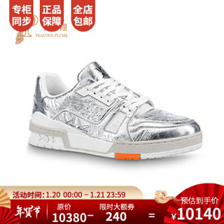 Louis Vuitton/路易威登2020新款男鞋LV TRAINER系带运动鞋1A8KGQ 银色 6