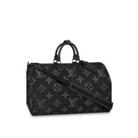LOUIS VUITTON 路易威登 Louis Vuitton 2054系列 REVERSIBLE KEEPALL BANDOULIÈRE 旅行袋 灰色/黑色/绿色 M45602 50