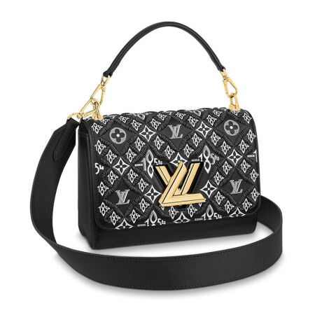 LOUIS VUITTON 路易威登 TWIST系列 中号手袋 M57442 黑色